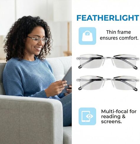 قطعتان من نظارات بلو إيزي للبصريات، نظارات حجب الضوء الأزرق، تعديل تلقائي مضاد للوهج للأشعة فوق البنفسجية، نظارات تسهل إجهاد العين من قارئات ألعاب شاشة الكمبيوتر للنساء والرجال مع قطعة قماش وحقيبة in Kuwait