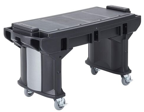 Cambro VBRTL5110 5' Versa Work Table with Standard Casters Black Case of 1 in Saudi Arabia