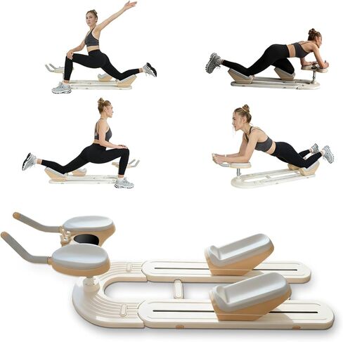 Spine Twist and Stretch Trainer, Detachable Back Stretcher Machine, Adjustable Exercise Equipment for Lower Back Pain Relief, Spine Decompression, Leg Stretching & Core Activation in Saudi Arabia