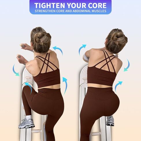 Spine Twist and Stretch Trainer, Detachable Back Stretcher Machine, Adjustable Exercise Equipment for Lower Back Pain Relief, Spine Decompression, Leg Stretching & Core Activation in Saudi Arabia