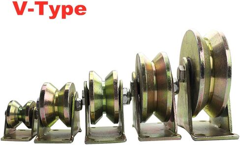 Heavy Duty 3" V Groove Steel Caster Wheel for Industrial Machines and Sliding Doors One Color in Saudi Arabia