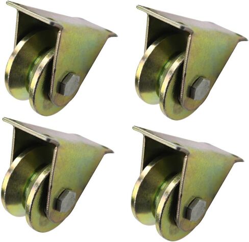 Heavy Duty 3" V Groove Steel Caster Wheel for Industrial Machines and Sliding Doors One Color in Saudi Arabia