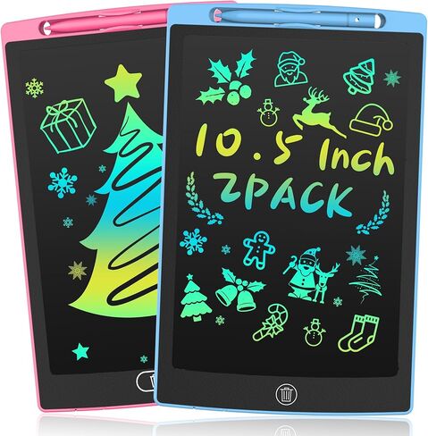 LCD Writing Tablet for Kids 12.5 Inch, Doodle Pad, Colorful Writing Board, LCD Drawing Board Erasable,Toys for Kids, Birthday Day Gifts for 3 4 5 6 7 8 Year Old Girls Boys, Blue (Blue+Green) in Kuwait
