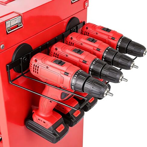 Heavy Duty Magnetic Power Tool Organizer,Drill Holder Wall Mount,50 lb Garage Storage Utility Storage Thickened Drill Rack for Dewalt Milwaukee Ryobi Cordless Tool in Kuwait
