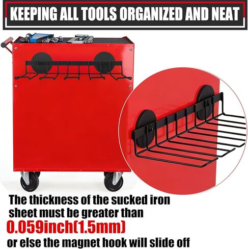 Heavy Duty Magnetic Power Tool Organizer,Drill Holder Wall Mount,50 lb Garage Storage Utility Storage Thickened Drill Rack for Dewalt Milwaukee Ryobi Cordless Tool in Kuwait