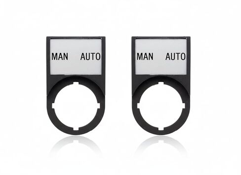 Legend Plate Man AUTO with Holder, for Use with 22mm Switches (Pack of 2) in Kuwait