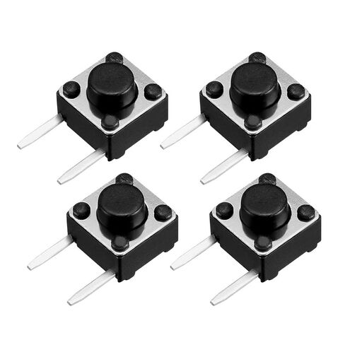 Uxcell 6x6x5 مللي متر لوحة صغيرة/مايكرو/صغيرة PCB الجانب 2 محطات اللباقة مفتاح بـزر دفع DIP 55 قطعة in Saudi Arabia