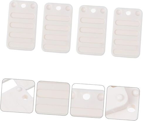 POPETPOP 4Pcs Leveling Shims for Furniture Feet White Raised Pads for Sofa Legs Bed Foot Base Support for Uneven Surfaces Homes Shops and Hotels in Saudi Arabia