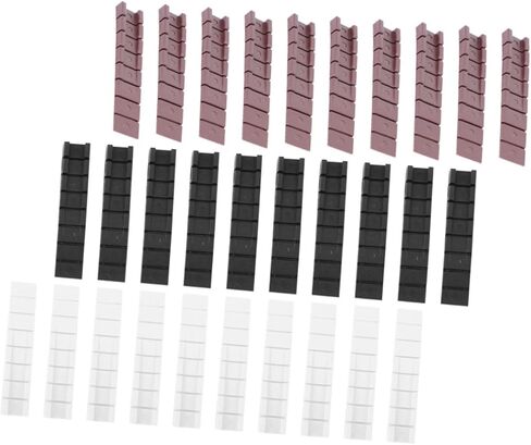 KALLORY 30Pcs Furniture Leveling Shims Versatile Plastic Levelers for Cabinets Tables Chairs Lightweight Portable Wedge Shims for Uneven Floors Reusable Practical Furniture in Saudi Arabia