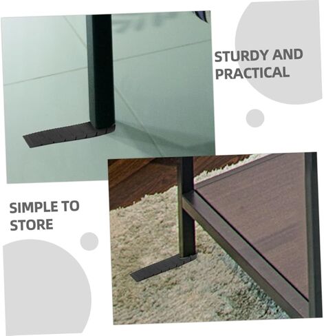 KALLORY 30Pcs Furniture Leveling Shims Versatile Plastic Levelers for Cabinets Tables Chairs Lightweight Portable Wedge Shims for Uneven Floors Reusable Practical Furniture in Saudi Arabia