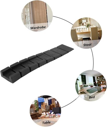 TEHAUX 30pcs Adjustable Plastic Furniture Leveling Shims for Uneven Floors Multi-Purpose Wedge Shims for Tables Cabinets and Chairs in Saudi Arabia