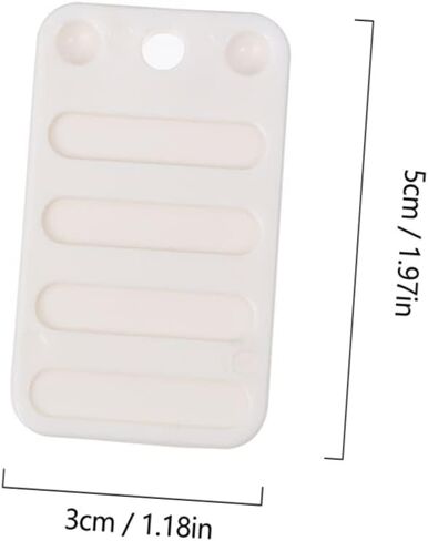 Lurrose 4Pcs White Furniture Feet Mats Bed Sofa Leg Raising Pads Durable Leveling Shims for Uneven Furniture Stabilization Easy Installation Skid Design in Saudi Arabia