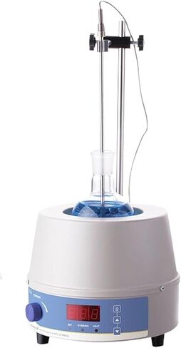COYEUX Electric Lab Heating Mantle, 1000ml Magnetic Stirrer Heating Mantle with Magnetic Stirrer, Digital Display, Temperature and Speed Adjustable, for Laboratory in Kuwait