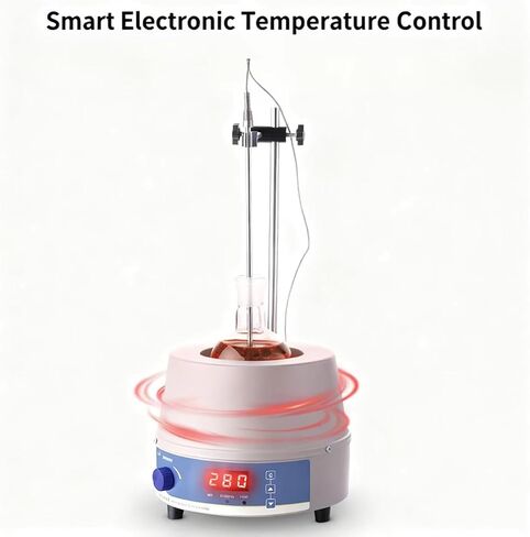 COYEUX Electric Lab Heating Mantle, 1000ml Magnetic Stirrer Heating Mantle with Magnetic Stirrer, Digital Display, Temperature and Speed Adjustable, for Laboratory in Kuwait