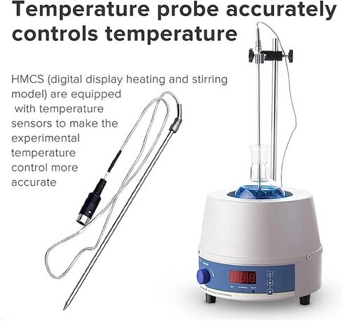COYEUX Electric Lab Heating Mantle, 1000ml Magnetic Stirrer Heating Mantle with Magnetic Stirrer, Digital Display, Temperature and Speed Adjustable, for Laboratory in Kuwait
