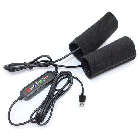 1Pc 5V 2A USB Electric Heated Handlebar Cover 3 Gear Warmer Compatible with Automotive Motorcycle Parts(Army Green) in Saudi Arabia