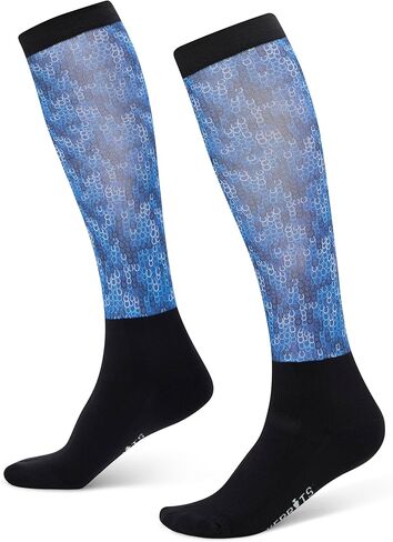 Kerrits Women's Dual Zone Zone Fearstrian Call Boot Socks-High High Horse Socks مع وسادة القدم وطباعة الحصان in Kuwait
