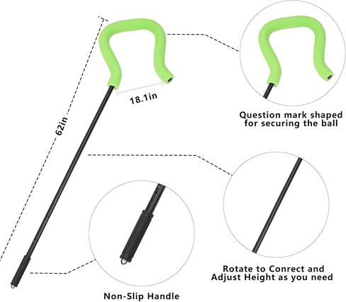 مدرب الضربات المدببة للكرة الطائرة مع أوضاع وارتفاع قابلين للتعديل، معدات تدريب الكرة الطائرة خفيفة الوزن للتقديم والتدريب على القفز والقفز، مثالية للمبتدئين والمحترفين in Kuwait