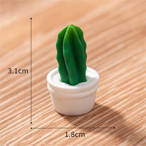 Cute Mini Creative Green Cactus Hinge Heads Decorative Topper Set 6PCS, Home Decoration,Magnetic Hinge Head Toppers Door Hinge in Saudi Arabia