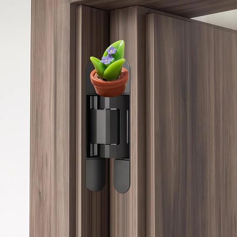 Cute Mini Creative Succulent Plant with Purple Flowers Hinge Heads Decorative Topper Set 6PCS, Home Decoration,Magnetic Hinge Head Toppers Door Hinge in Saudi Arabia