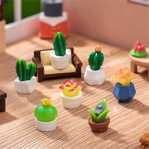 Cute Mini Creative Yellow Red Succulent Plant Hinge Heads Decorative Topper Set 6PCS, Home Decoration,Magnetic Hinge Head Toppers Door Hinge in Saudi Arabia