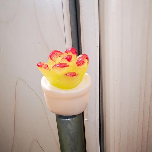 Cute Mini Creative Yellow Red Succulent Plant Hinge Heads Decorative Topper Set 6PCS, Home Decoration,Magnetic Hinge Head Toppers Door Hinge in Saudi Arabia