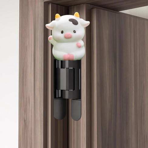 Cute Mini Creative Say Hello, Cow Hinge Heads Decorative Topper Set 3PCS, Home Decoration,Magnetic Hinge Head Toppers Door Hinge in Saudi Arabia