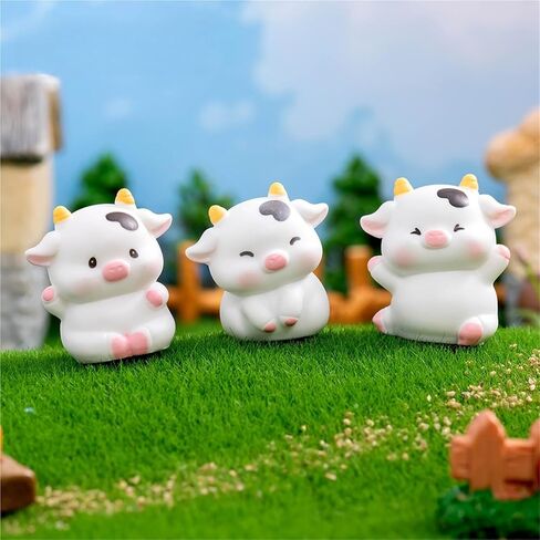 Cute Mini Creative Say Hello, Cow Hinge Heads Decorative Topper Set 3PCS, Home Decoration,Magnetic Hinge Head Toppers Door Hinge in Saudi Arabia