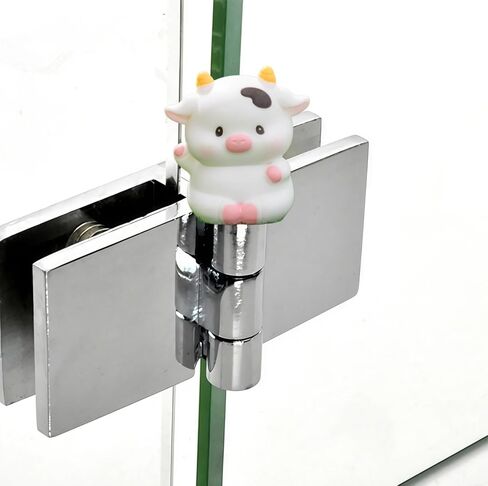 Cute Mini Creative Say Hello, Cow Hinge Heads Decorative Topper Set 3PCS, Home Decoration,Magnetic Hinge Head Toppers Door Hinge in Saudi Arabia