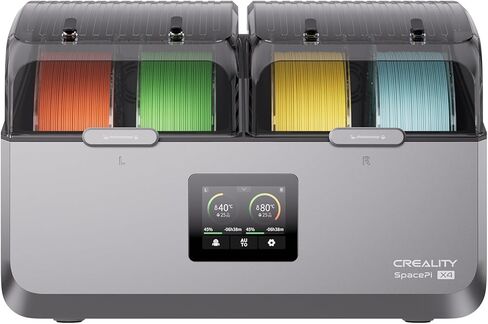 Creality Space Pi X4 Filament Dryer Box, New Upgrade 4-Spool 3D Printer Filament Storage with Dual Heating Chambers, 200W Fast Heating Up to 85℃, for PLA, PETG, ABS, TPU, Nylon, PC in Saudi Arabia