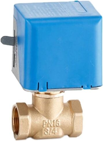 3/4 "صمامات كروية نحاسية كهربائية بمحرك 2 سلك AC220V صمام إيقاف إيقاف اتجاهين (220VAC) in Saudi Arabia