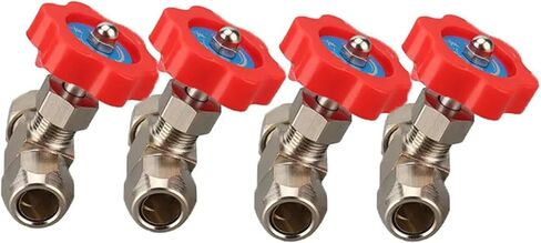 6 مللي متر 8 مللي متر 10 مللي متر 12 مللي متر ثقب ضياء مقبض بلاستيكي برتقالي أنبوب معدني إبرة نوع ارتفاع ضغط صمام كروي (8 مللي متر) in Kuwait