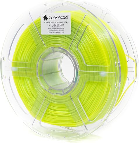 Cookiecad TPU Filament 1.75mm 1kg خيوط طابعة ثلاثية الأبعاد لامعة وشفافة - Funfetti TPU in Kuwait