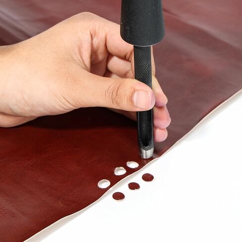 UNCO- مجموعة ثقب الجلد المجوف، 1 مم - 10 مم، 10 قطع، أداة ثقب الجلد من الفولاذ الكربوني الأسود in Kuwait