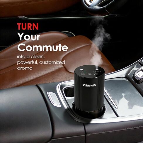 Dual Nozzle Waterless Essential Oil Diffuser for Home Large Room, Car, Office, Portable Battery Operated Aromatherapy Scent Diffusers, Mini Cordless Air Freshener, 5 Timers & 4 Mist Levels in Saudi Arabia