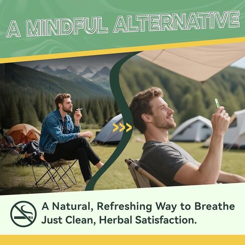 قلم علاج عطري عشبي، راحة الرئة ومنعش التنفس، 3 عبوات، 1800 استخدام، مستخلصات نبات البوصفير، الخطمي، عرق السوس، كسر العادات السيئة، نباتي in Kuwait