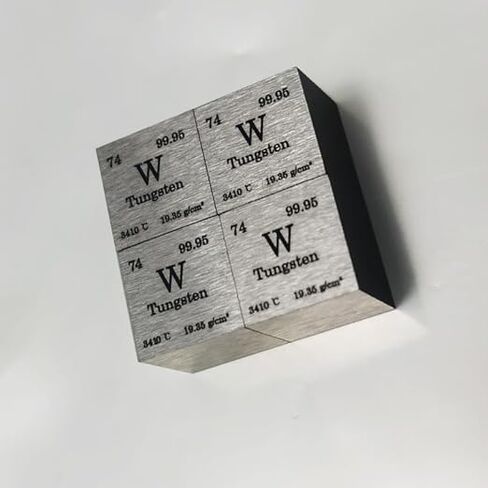 High-Density Tungsten Element Cube – 0.5inch (12.7mm), 99.95% Pure for Science Display & Technical Education in Saudi Arabia