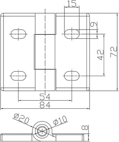 304 الفولاذ المقاوم للصدأ سميكة للغاية الثقيلة قابلة للطي المفصلي خزانة المعدات الصناعية 1 قطعة in Kuwait