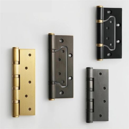 5.25-inch 6.5-inch Household Swing Brass Hinges Indoor Bedroom Doors 1Pcs(6.5-inch-2-Gun Grey) in Saudi Arabia