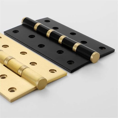 5.25-inch 6.5-inch Household Swing Brass Hinges Indoor Bedroom Doors 1Pcs(6.5-inch-2-Gun Grey) in Saudi Arabia