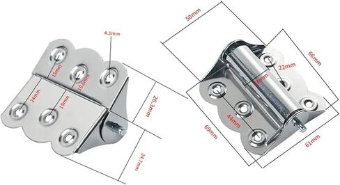 الفولاذ المقاوم للصدأ التلقائي إغلاق دافق مفصلات الربيع خزانة باب نافذة الأجهزة المنزلية 2PCS in Kuwait