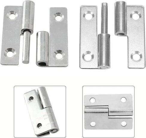 زلة مشتركة العلم رفع قبالة الباب المفصلي القابل للإزالة خزانة خزانة أثاث من الفولاذ المقاوم للصدأ الأجهزة 1 قطعة (40x30x1.5 يسار) in Kuwait