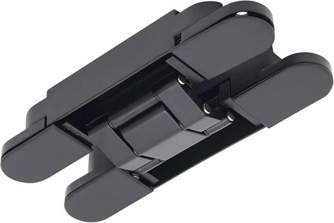 6 بوصة باب أسود مخفي بمفصلات من سبائك الزنك تفتح 180 درجة 21.55 مم 2 قطعة in Kuwait