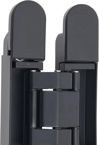 6 بوصة باب أسود مخفي بمفصلات من سبائك الزنك تفتح 180 درجة 21.55 مم 2 قطعة in Kuwait