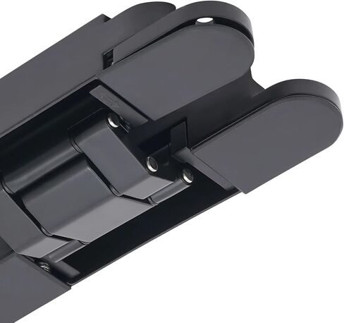 6 بوصة باب أسود مخفي بمفصلات من سبائك الزنك تفتح 180 درجة 21.55 مم 2 قطعة in Kuwait