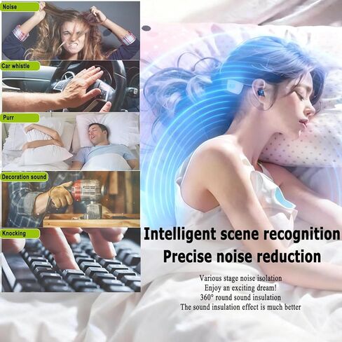 Ear Plugs for Sleeping, 45dB Noise Cancelling & Reusable Silicone Earplugs - Noise Reduction for Snoring, Concerts, Airplane Travel, Side Sleepers, Includes 6 Tips (Obsidian) (Black) in Saudi Arabia