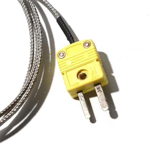 K-Type Armored Temperature Sensing Thermocouple 2-Meter Cable Length 1mm–8mm Diameter Flexible Probe 1100℃ High-Temp 1Pcs(2M Probe 1x100mm) in Saudi Arabia