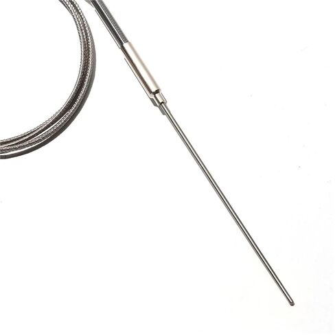 K-Type Armored Temperature Sensing Thermocouple 2-Meter Cable Length 1mm–8mm Diameter Flexible Probe 1100℃ High-Temp 1Pcs(2M Probe 1x100mm) in Saudi Arabia