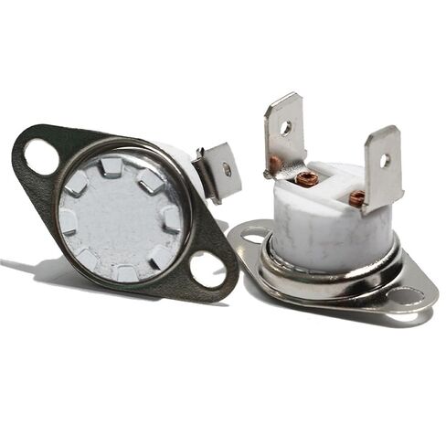 250V 10A Ceramic Temperature Control Replacement KSD301 200C 210C 220C 230C 240C NC Thermostat Element 5Pcs(Flat Type,Normally Closed NC_220C) in Saudi Arabia