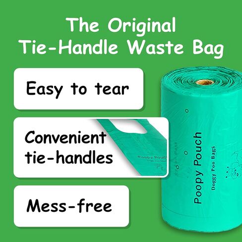 Tie-Handle Pet Waste Bags, Lemon Scented, 400/Roll, Model Number: SD-6-400 in Kuwait
